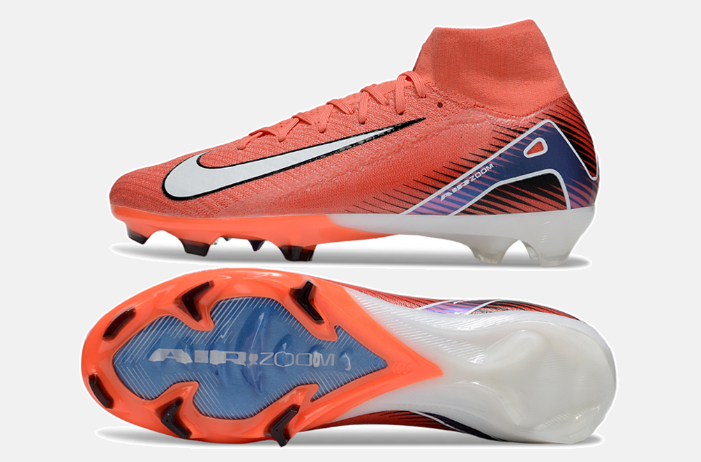 Chuteira Nike Air Zoom Mercurial Superfly 10 Elite FG - Laranja - vista traseira