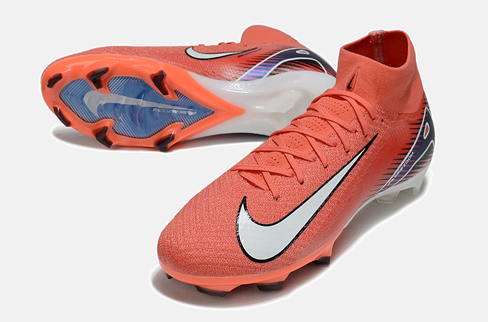Chuteira Nike Air Zoom Mercurial Superfly 10 Elite FG - Laranja - detalhe
