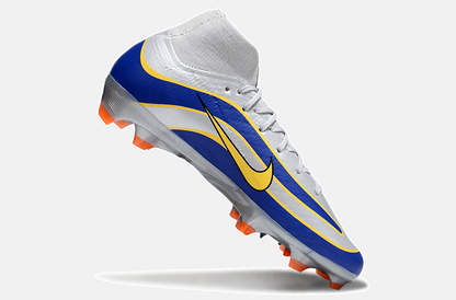Chuteira Nike Air Zoom Mercurial Superfly 10 Edição Especial Elite FG - Prata e Azul - imagem 6