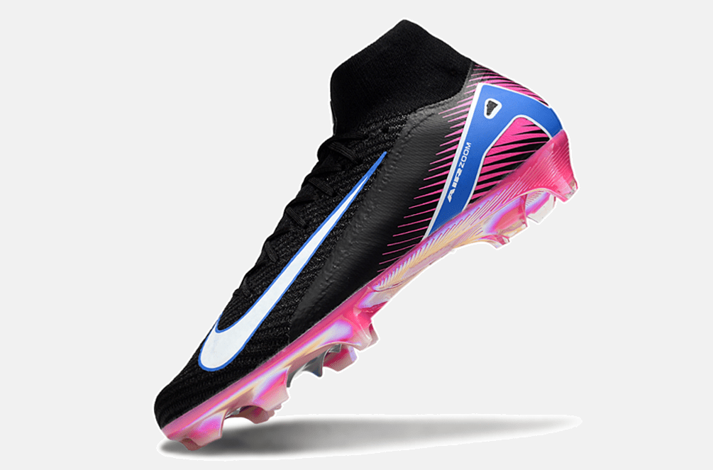 Chuteira Nike Air Zoom Mercurial Superfly 10 Elite FG - Preta, Rosa e Azul - Tevo Sports SPORT*