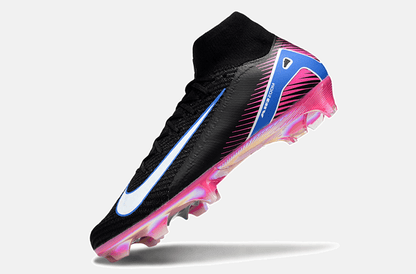 Chuteira Nike Air Zoom Mercurial Superfly 10 Elite FG - Preta, Rosa e Azul - Tevo Sports SPORT*