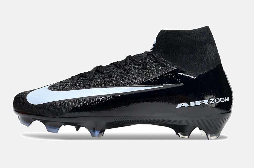Chuteira Nike Air Zoom Mercurial Superfly 10 Elite FG - Preta e Azul - Shadow Pack - imagem 4