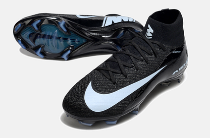 Chuteira Nike Air Zoom Mercurial Superfly 10 Elite FG - Preta e Azul - Shadow Pack - detalhe