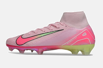 Chuteira Nike Air Zoom Mercurial Superfly 10 Elite FG - Rosa e Verde - imagem 4