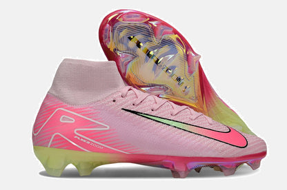 Chuteira Nike Air Zoom Mercurial Superfly 10 Elite FG - Rosa e Verde - imagem 8