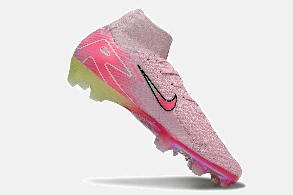 Chuteira Nike Air Zoom Mercurial Superfly 10 Elite FG - Rosa e Verde - imagem 6