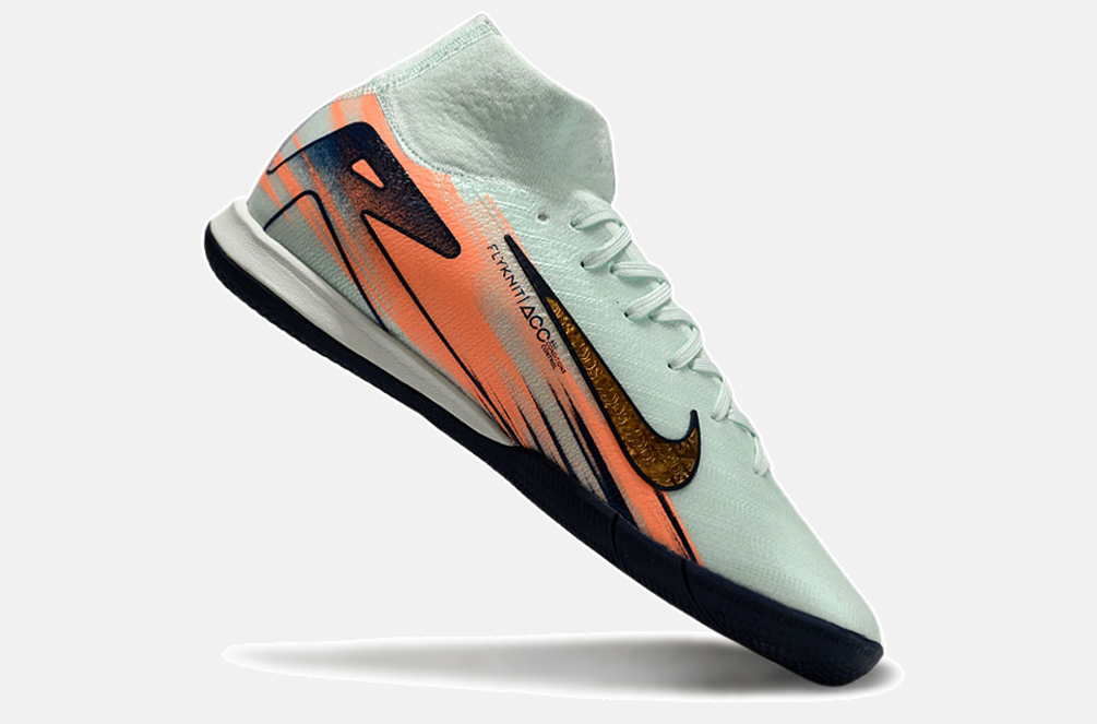 Chuteira Nike Air Zoom Mercurial Superfly 10 Elite  IC - Azul e Laranja - imagem 6