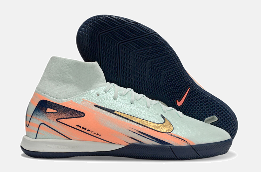 Chuteira Nike Air Zoom Mercurial Superfly 10 Elite  IC - Azul e Laranja - imagem 8