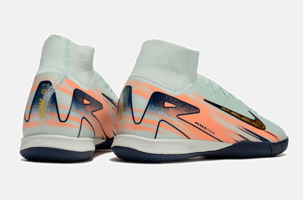 Chuteira Nike Air Zoom Mercurial Superfly 10 Elite  IC - Azul e Laranja - imagem 7