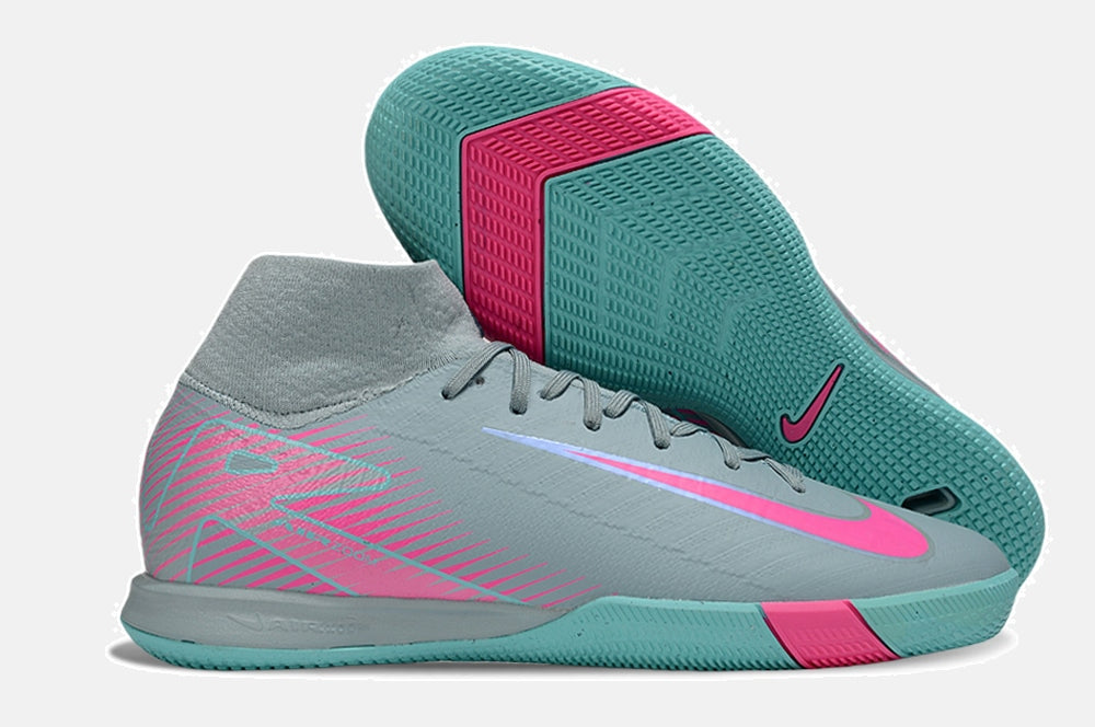 Chuteira Nike Air Zoom Mercurial Superfly 10 Elite  IC - Azul e Rosa - imagem 8