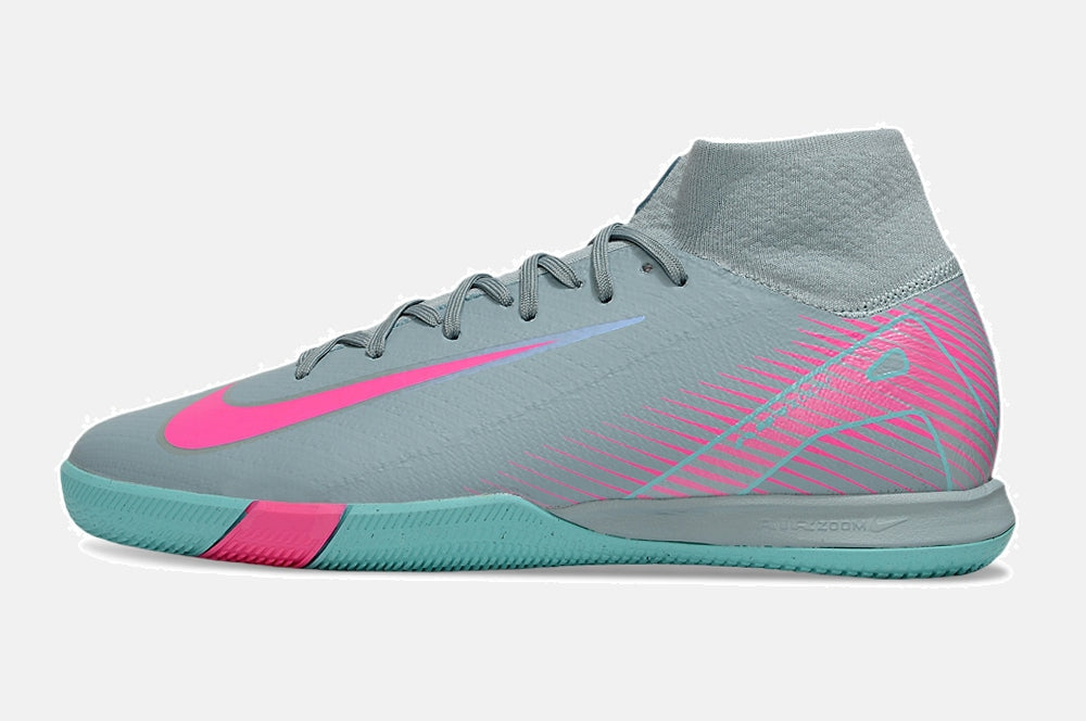 Chuteira Nike Air Zoom Mercurial Superfly 10 Elite  IC - Azul e Rosa - imagem 4