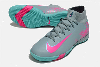 Chuteira Nike Air Zoom Mercurial Superfly 10 Elite  IC - Azul e Rosa - detalhe