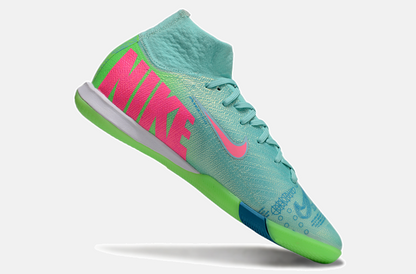 Chuteira Nike Air Zoom Mercurial Superfly 10 Elite  IC - Azul e Verde - imagem 6