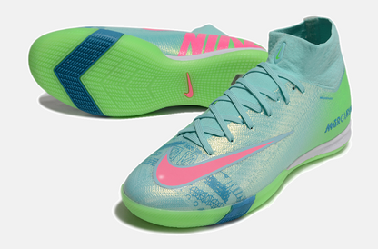 Chuteira Nike Air Zoom Mercurial Superfly 10 Elite  IC - Azul e Verde - detalhe