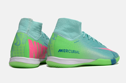 Chuteira Nike Air Zoom Mercurial Superfly 10 Elite  IC - Azul e Verde - imagem 7