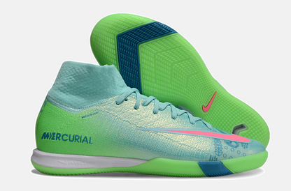 Chuteira Nike Air Zoom Mercurial Superfly 10 Elite  IC - Azul e Verde - imagem 8