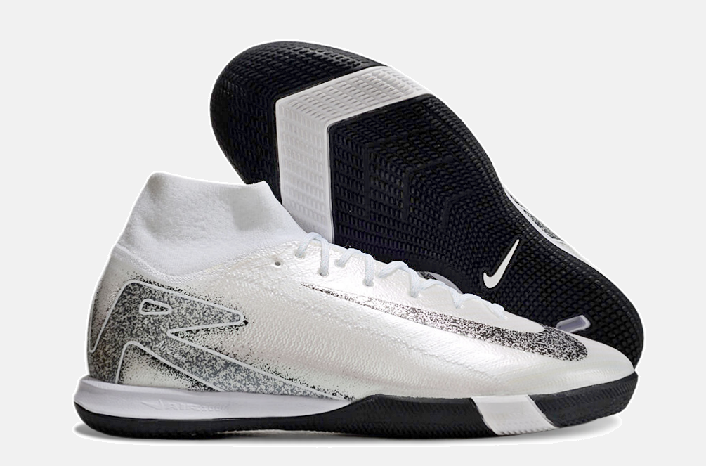 Chuteira Nike Air Zoom Mercurial Superfly 10 Elite  IC - Branca e Prata - imagem 8