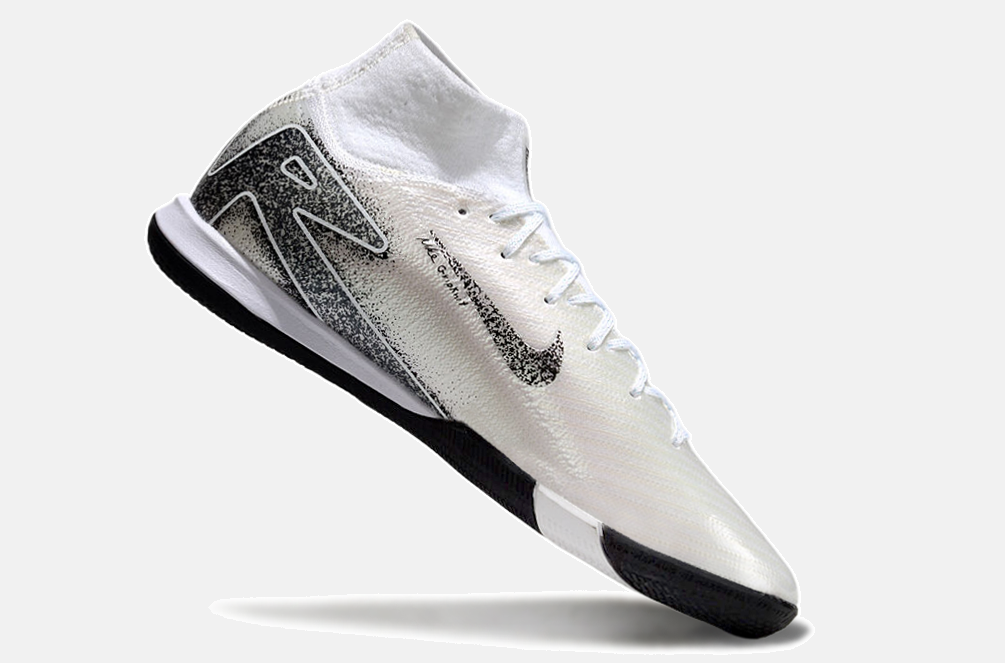 Chuteira Nike Air Zoom Mercurial Superfly 10 Elite  IC - Branca e Prata - imagem 6