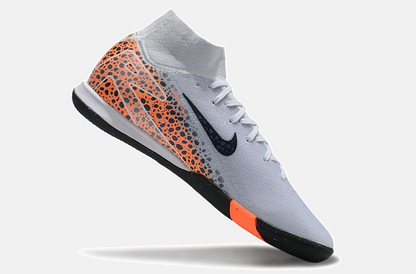 Chuteira Nike Air Zoom Mercurial Superfly 10 Elite  IC - Cinza, Laranja e Preta - imagem 6