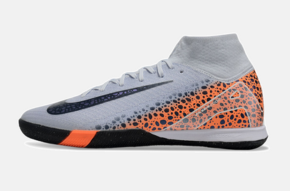 Chuteira Nike Air Zoom Mercurial Superfly 10 Elite  IC - Cinza, Laranja e Preta - imagem 4