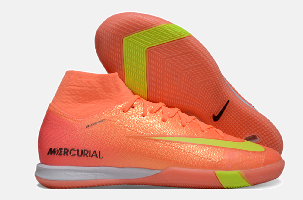 Chuteira Nike Air Zoom Mercurial Superfly 10 Elite  IC - Laranja e Verde - imagem 8