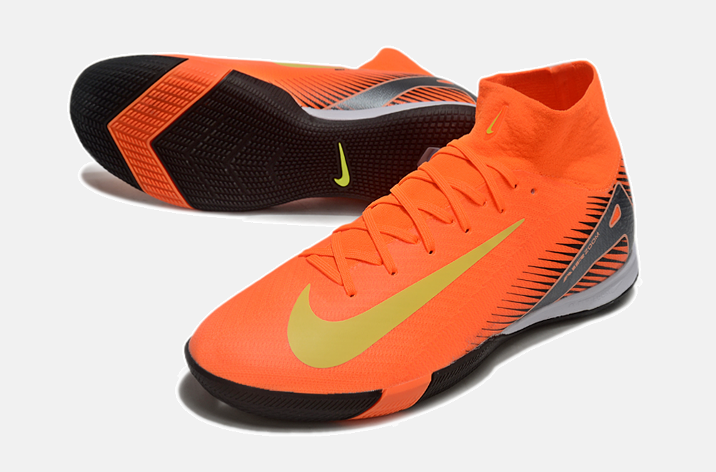 Chuteira Nike Air Zoom Mercurial Superfly 10 Elite  IC - Laranja - detalhe