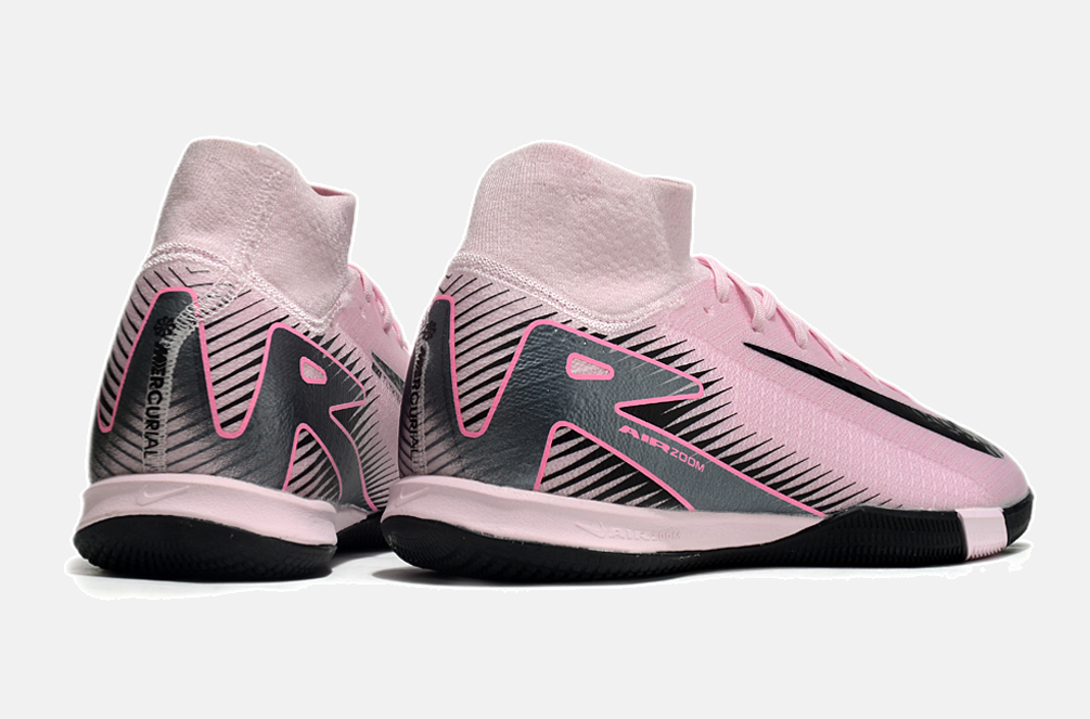 Chuteira Nike Air Zoom Mercurial Superfly 10 Elite  IC - Rosa, Cinza e Preta - imagem 7