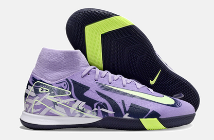 Chuteira Nike Air Zoom Mercurial Superfly 10 Elite  IC - Roxa e Verde - imagem 8