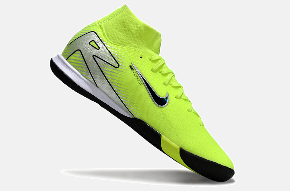Chuteira Nike Air Zoom Mercurial Superfly 10 Elite  IC - Verde, Prata e Preta - imagem 6