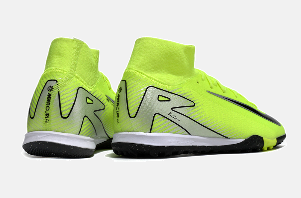 Chuteira Nike Air Zoom Mercurial Superfly 10 Elite  IC - Verde, Prata e Preta - imagem 7