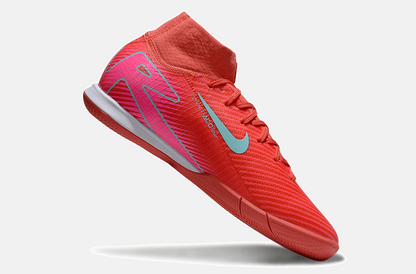Chuteira Nike Air Zoom Mercurial Superfly 10 Elite  IC - Vermelha, Rosa e Azul - imagem 6