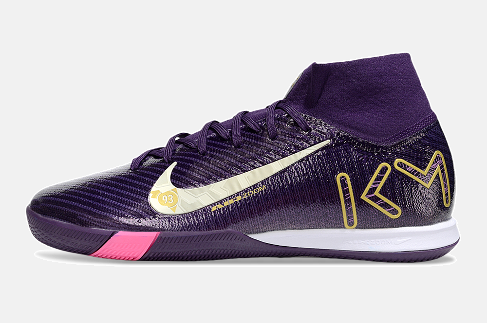 Chuteira Nike Air Zoom Mercurial Superfly 10 Elite Kylian Mbappé  IC - Roxa - imagem 4