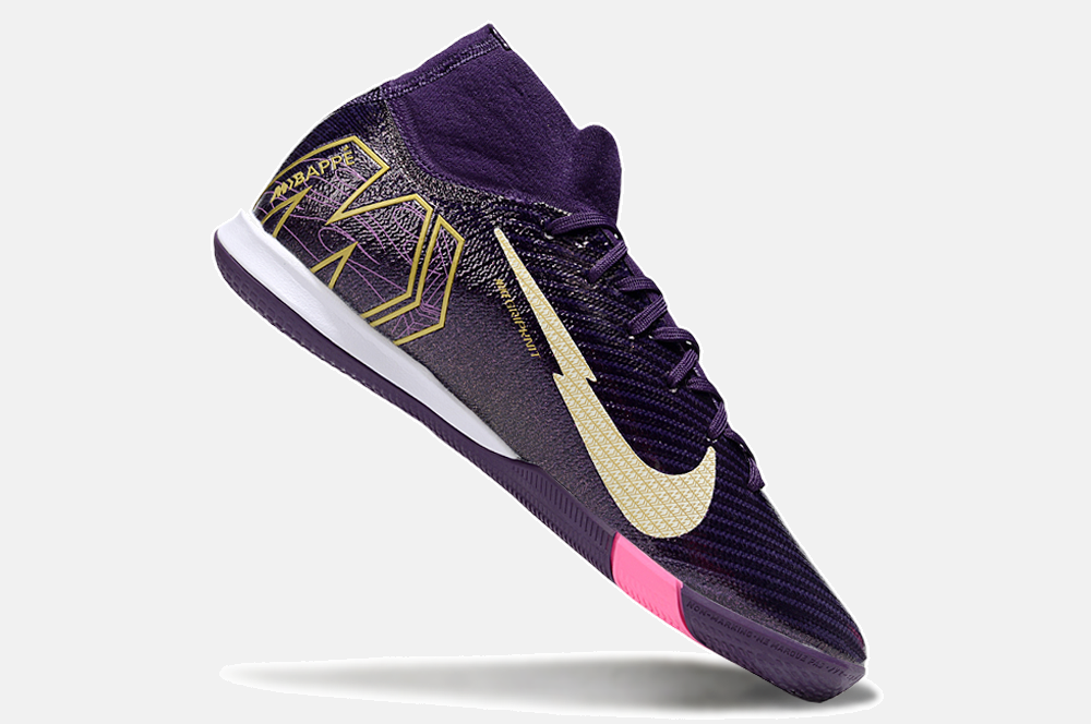 Chuteira Nike Air Zoom Mercurial Superfly 10 Elite Kylian Mbappé  IC - Roxa - imagem 6