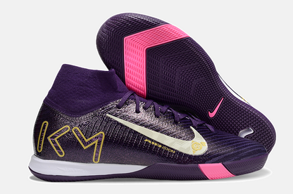 Chuteira Nike Air Zoom Mercurial Superfly 10 Elite Kylian Mbappé  IC - Roxa - imagem 8