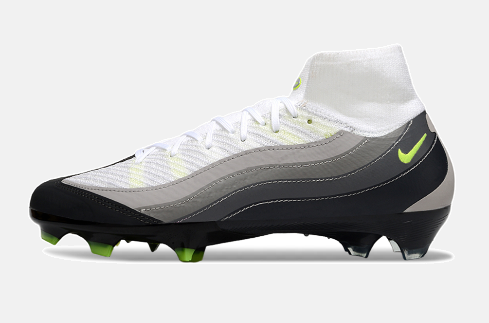 Chuteira Nike Mercurial Superfly 10 Air Max 95 Elite FG - Branca e Preta - imagem 6