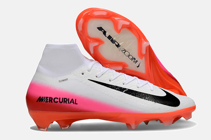 Chuteira Nike Air Zoom Mercurial Superfly 10 Elite FG - Branca, Rosa e Laranja - Pack Fear Nothing - imagem 8