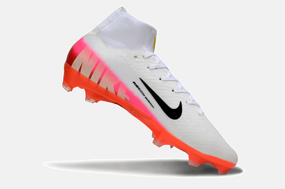 Chuteira Nike Air Zoom Mercurial Superfly 10 Elite FG - Branca, Rosa e Laranja - Pack Fear Nothing - imagem 6