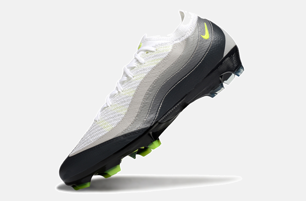 Chuteira Nike AIR Zoom Mercurial Vapor 16 Elite AIR MAX 95 FG - Branca e Preta - imagem 5
