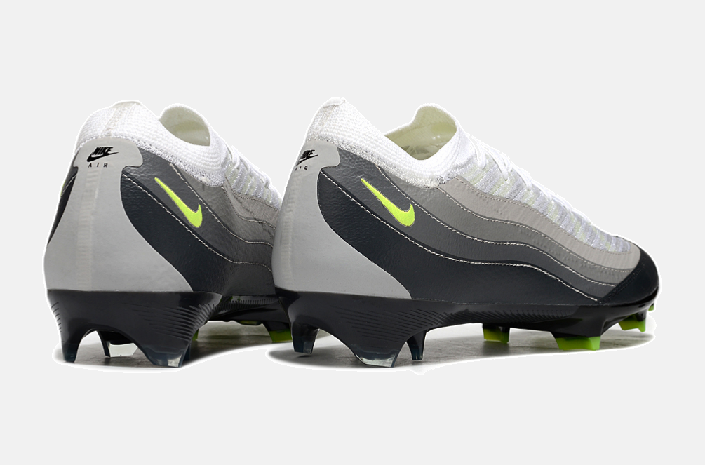 Chuteira Nike AIR Zoom Mercurial Vapor 16 Elite AIR MAX 95 FG - Branca e Preta - imagem 7