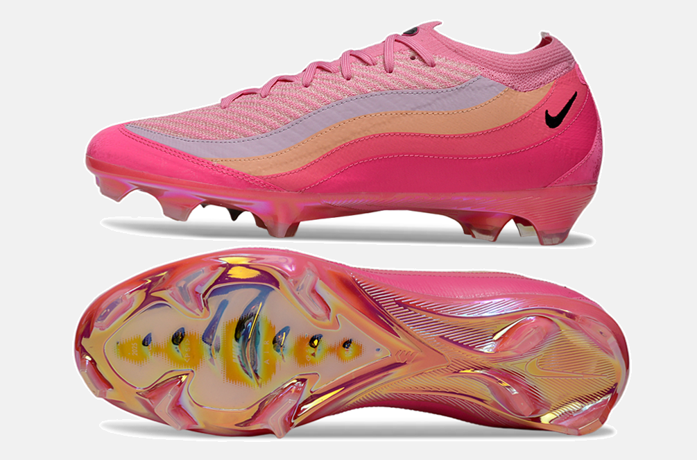 Chuteira Nike AIR Zoom Mercurial Vapor 16 Elite AIR MAX 95 FG - Rosa - Tevo Sports SPORT*