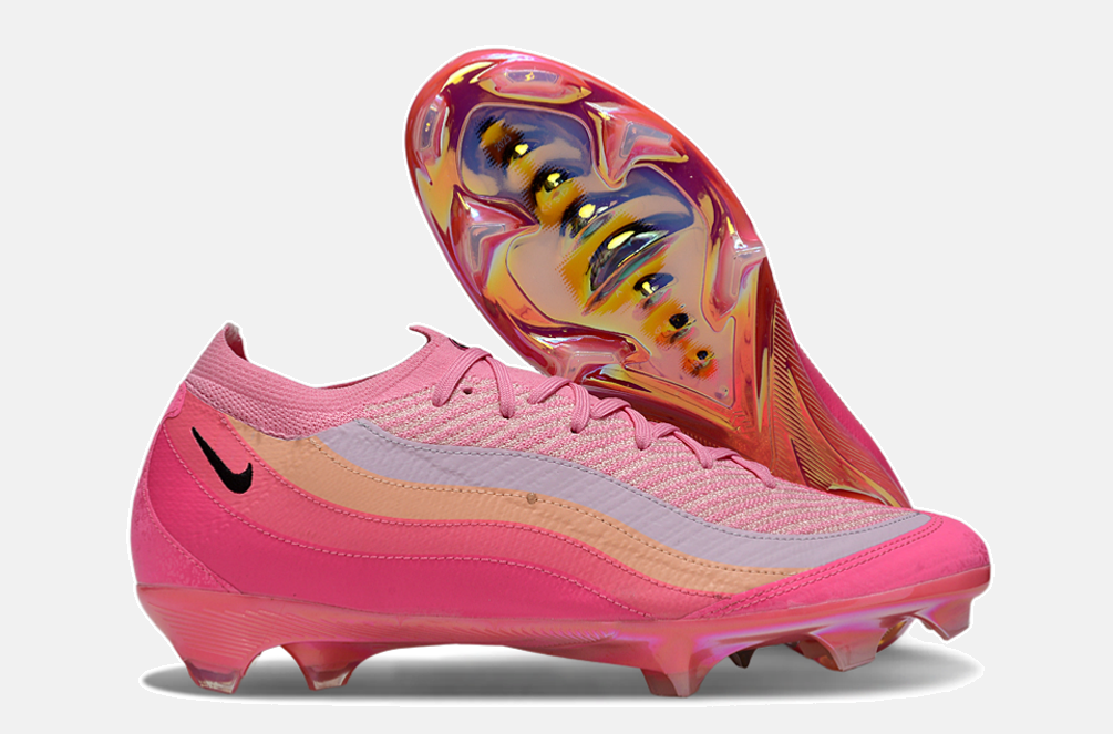 Chuteira Nike AIR Zoom Mercurial Vapor 16 Elite AIR MAX 95 FG - Rosa - Tevo Sports SPORT*