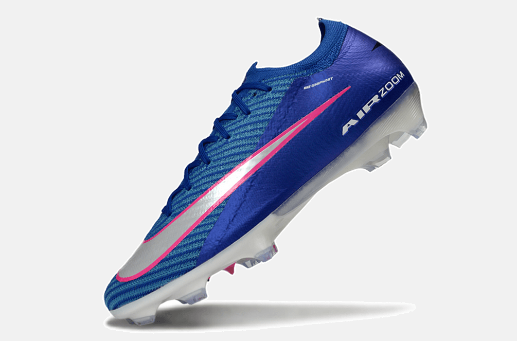 Chuteira Nike Air Zoom Mercurial Vapor 16 Elite FG - Azul, Branca e Rosa - Attack Pack - Tevo Sports SPORT*