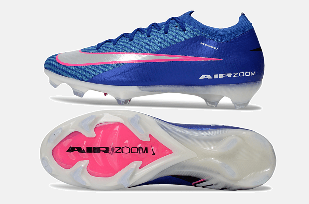 Chuteira Nike Air Zoom Mercurial Vapor 16 Elite FG - Azul, Branca e Rosa - Attack Pack - Tevo Sports SPORT*