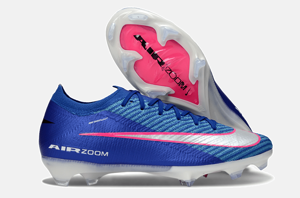 Chuteira Nike Air Zoom Mercurial Vapor 16 Elite FG - Azul, Branca e Rosa - Attack Pack - Tevo Sports SPORT*