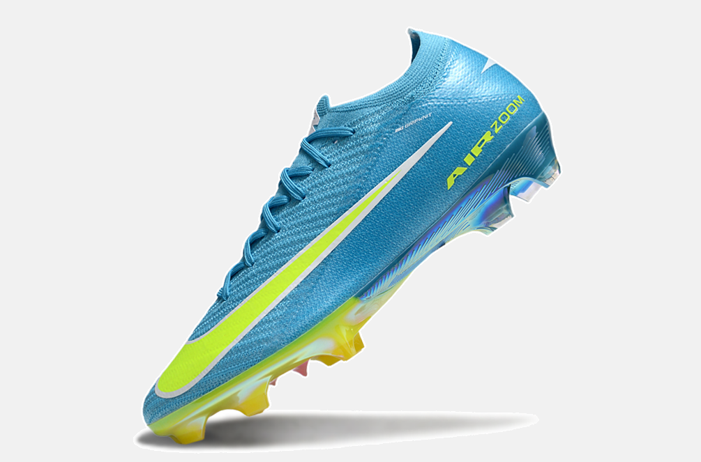 Chuteira Nike Air Zoom Mercurial Vapor 16 Elite FG - Azul, Verde e Rosa - imagem 5