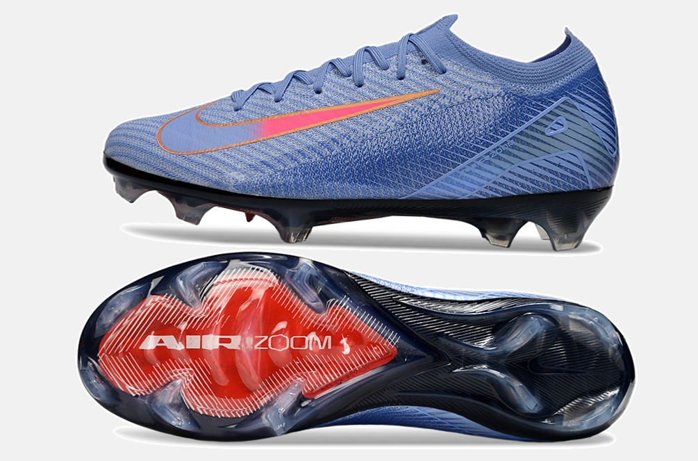 Chuteira Nike Air Zoom Mercurial Vapor 16 Elite FG - Azul - vista traseira