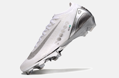Chuteira Nike Air Zoom Mercurial Vapor 16 Edição Especial Elite FG - Branca e Prata - imagem 5