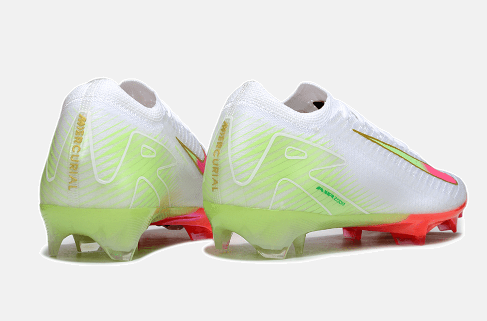 Chuteira Nike Air Zoom Mercurial Vapor 16 Elite FG - Branca, Verde e Rosa - Tevo Sports SPORT*