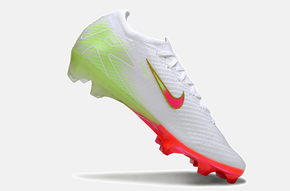 Chuteira Nike Air Zoom Mercurial Vapor 16 Elite FG - Branca, Verde e Rosa - Tevo Sports SPORT*