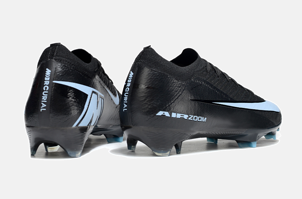 Chuteira Nike Air Zoom Mercurial Vapor 16 Elite FG - Preta e Azul - Shadow Pack - imagem 7